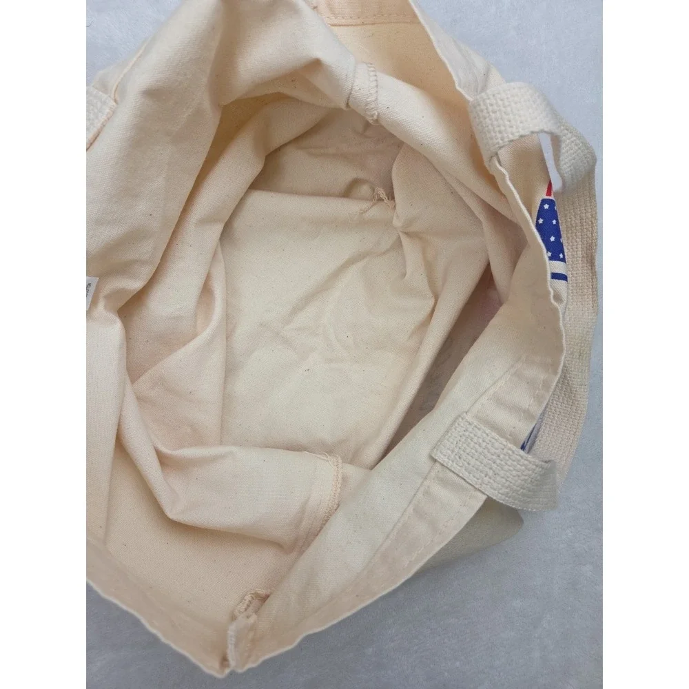 Vtg 90s Farm Aid Tote Bag Keep America Growing Maggie's Organics‎ USA Cotton
